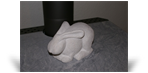 Figur und Ofenabdeckung